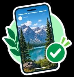 Sticker Top Right